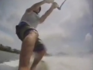 Skate sobre a água