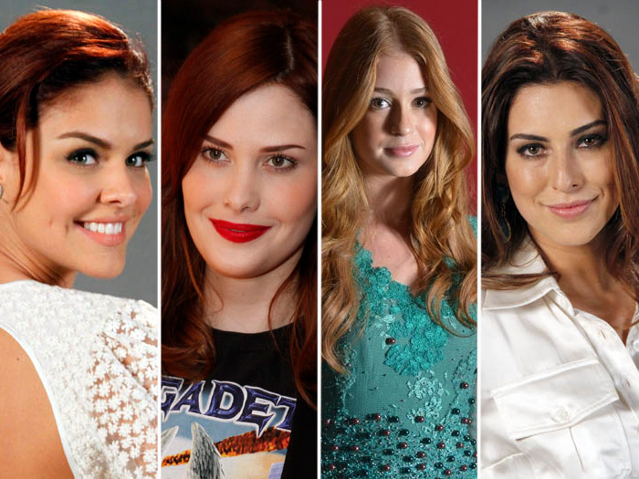 Vermelho não é mais cor de inverno, pode usar à vontade! (Reprodução/ Montagem/ R7) ruivo