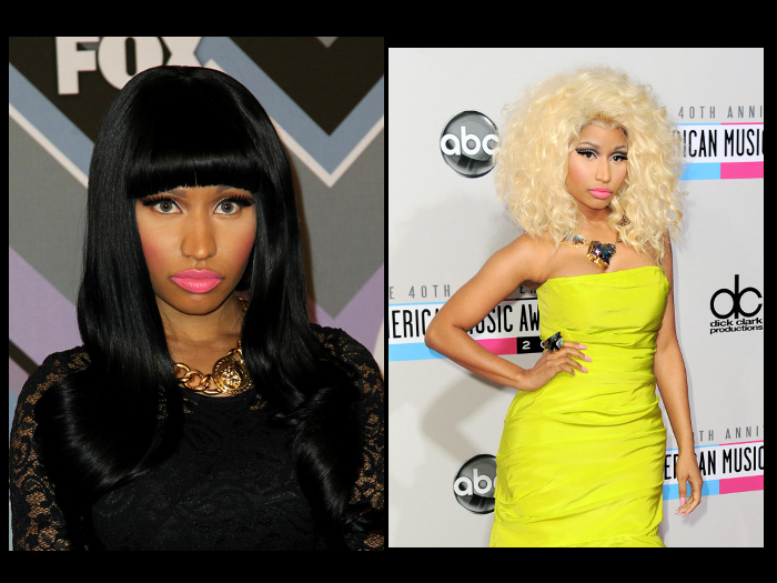 AP <p>Nicki Minaj gosta de usar vários visuais. Espie ela morena e depois loira. <a href="http://www.vagalume.com.br/nicki-minaj/">Veja mais aqui</a></p>