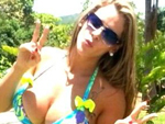 Loira passou a data com a família em um sítio em Minas Gerais