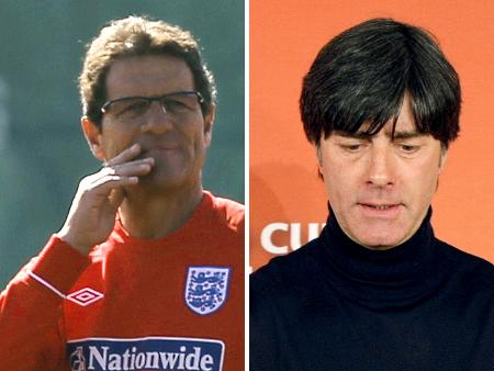 Capello, técnico da Inglaterra, e Löw, da Alemanha, podem se encontrar nas oitavas, mas também correm o risco de ir embora cedo para casa