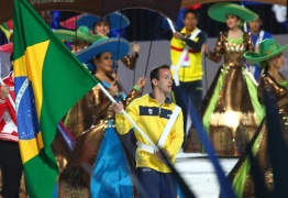 Brasileiros no encerramento