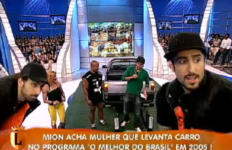 Mion e Mionzinho analisam quadro de 2005 de O Melhor do Brasil Mion e Mionzinho analisam quadro de 2005 de O Melhor do Brasil