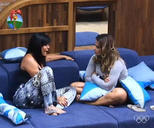 Antes de sair, Gretchen alerta Viviane sobre Léo Antes de sair, Gretchen alerta Viviane sobre Léo