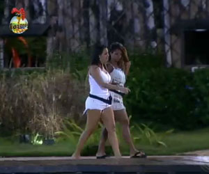 Angelis pede desculpas para Karine - Fazenda de Ver&atilde;o - R7.com